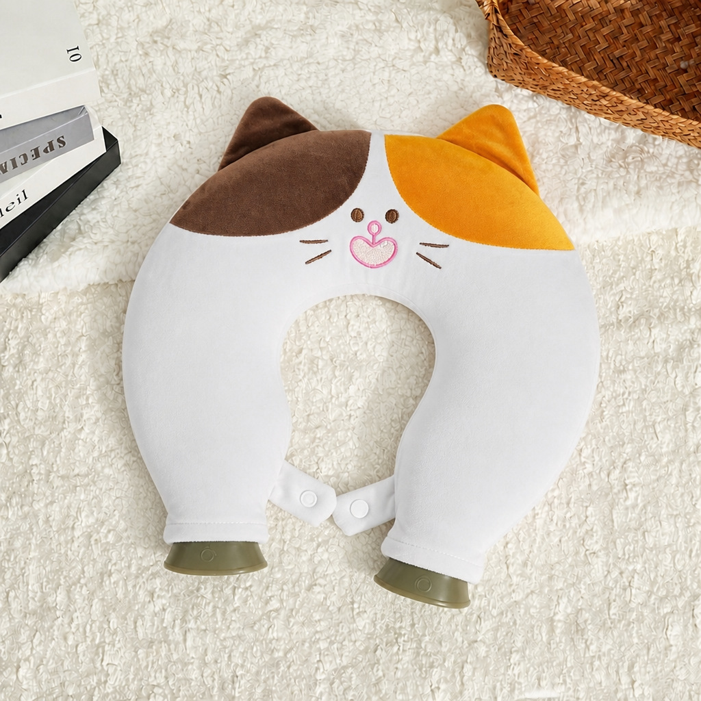 목 온찜질 물주입식 보온 물주머니 U자형 목걸이 온수팩