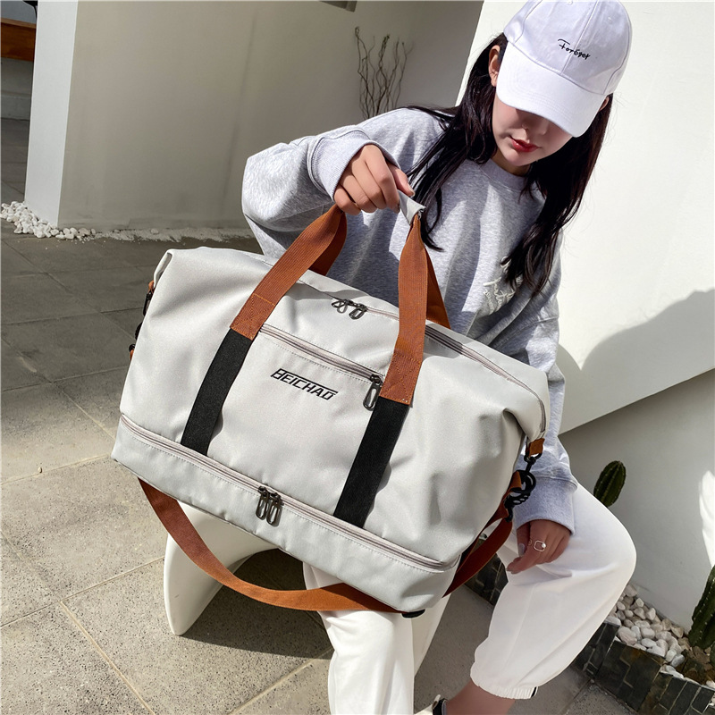 クロスボーダー新型フィットネスバッグ乾湿分離ヨガシングル肩斜め掛け荷物バッグ大容量男女レジャー旅行バッグ|undefined