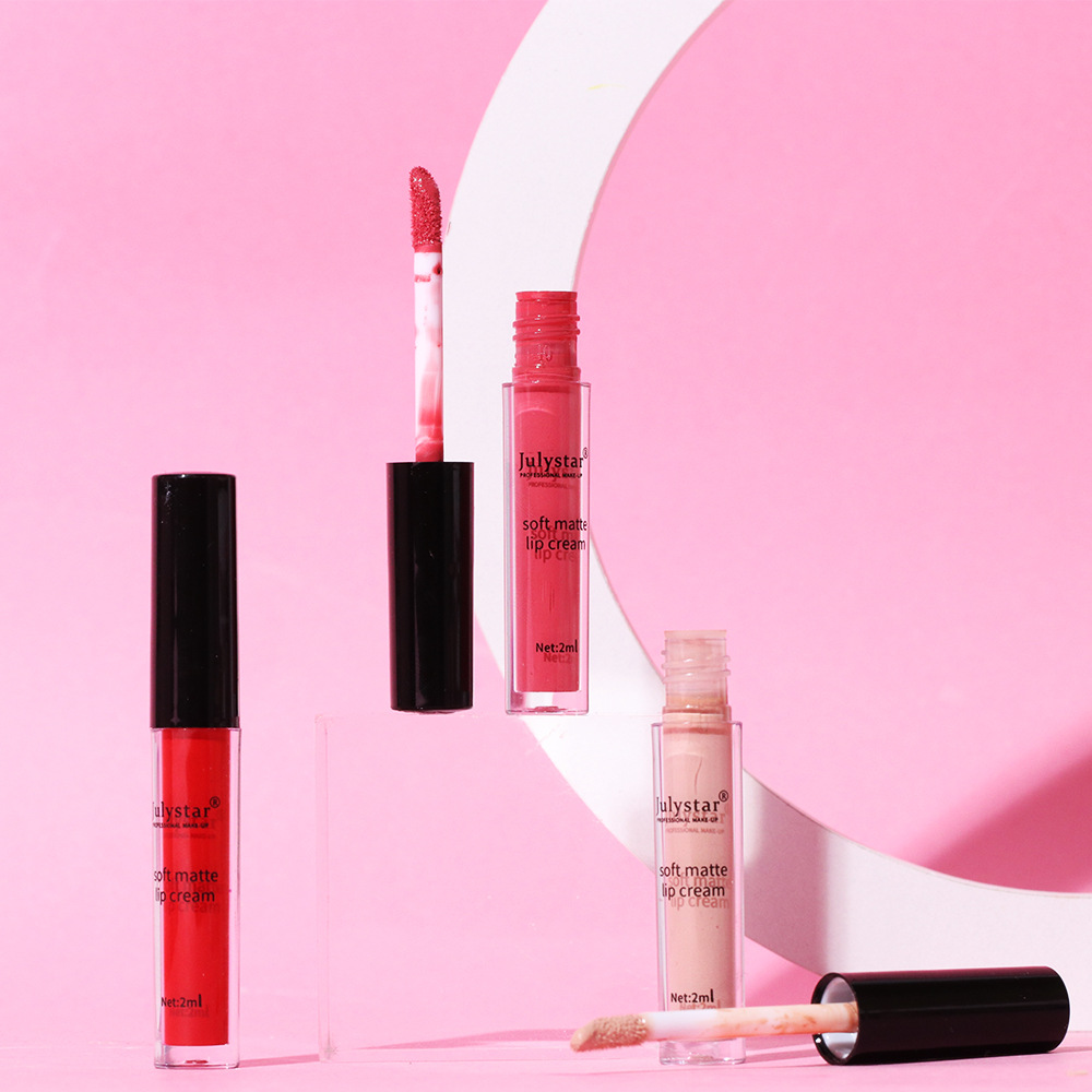 European and American cross-border water mist matte liquid lipstick for women's Christmas makeup, moisturizing and long-lasting, non-stick cup lip gloss and lip gloss wholesale undefined