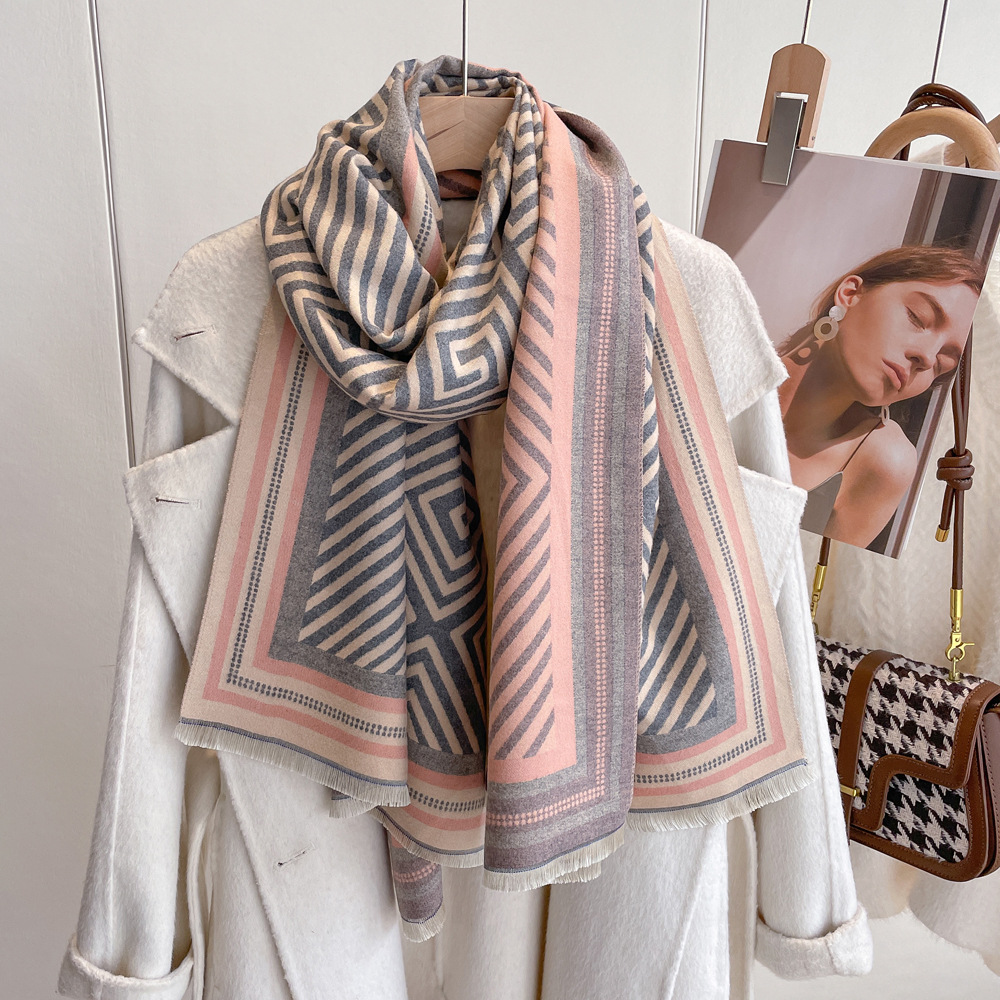 Bufanda mujer imitación cachemira elegante fular invierno_voghion.com