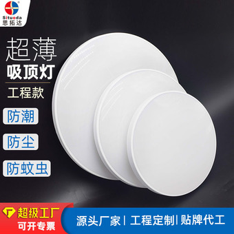 跨境专供LED吸顶灯卧室灯商用简约客厅灯走廊阳台超薄三防吸顶灯