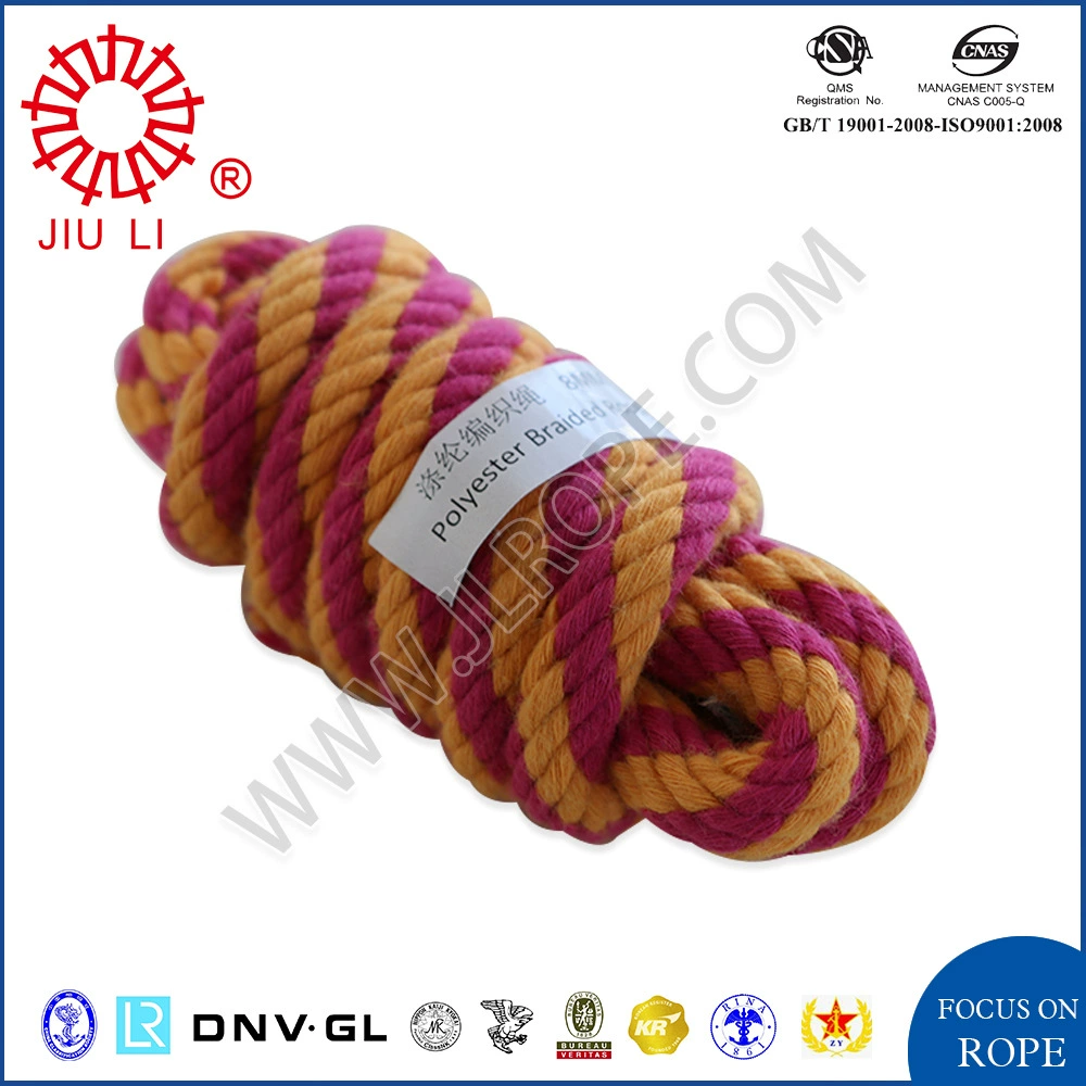 Плетеная веревка из полиэстера ПЭТ-веревка 8мм/12мм синяя/оранжевая/зеленая