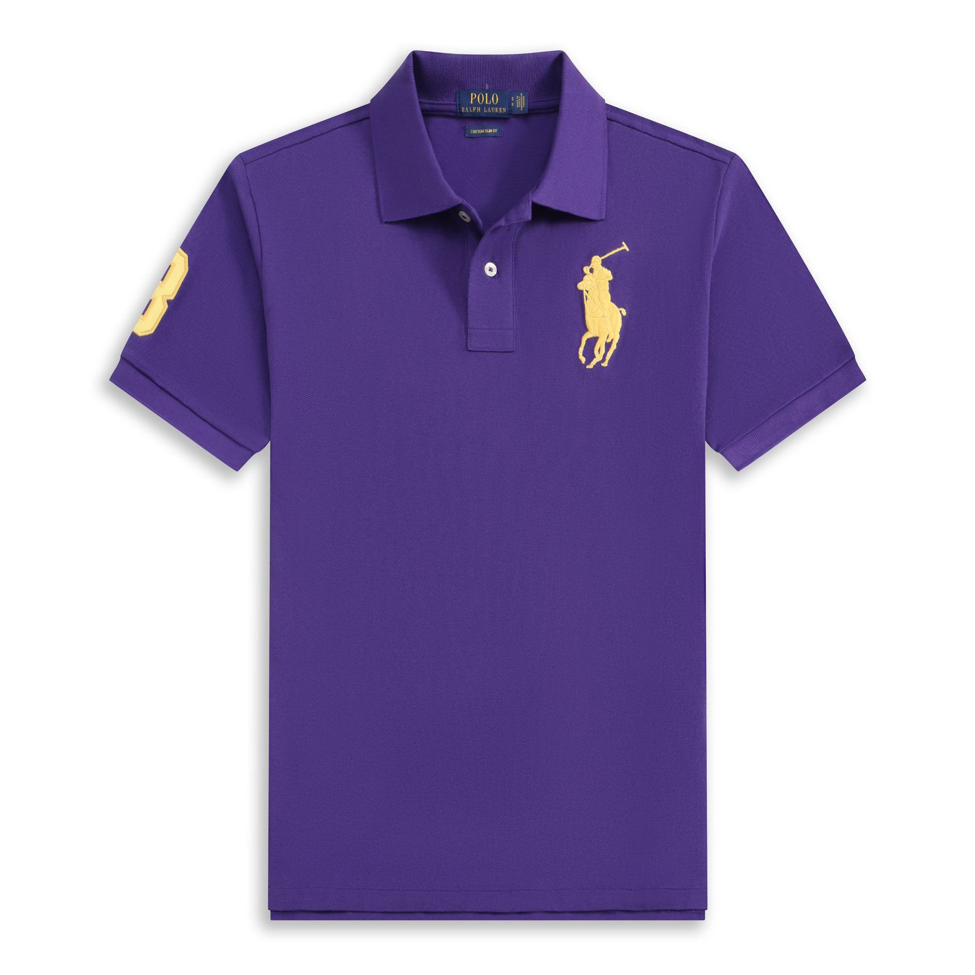 POLOWALK hombre logotipo marino bordado polo con solapa de verano nuevo RL suelto casual camiseta de manga corta