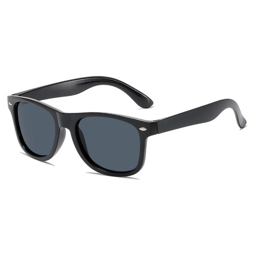 New Children's Checkered Sunglasses for Boys and Girls, Black, Korean Style UV Protection Summer Sun Glasses for Toddlers