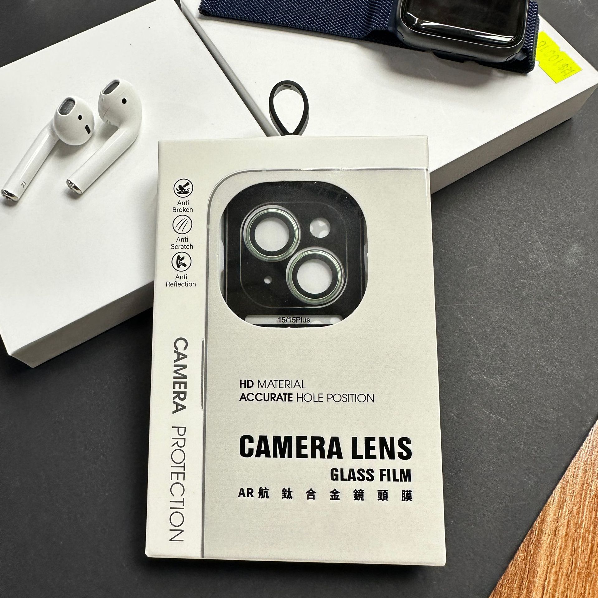 Aplicable a iPhone15 anillo protector de la película de la lente del teléfono móvil Apple 15PROMAX etiqueta protectora de la Cámara lente todo incluido