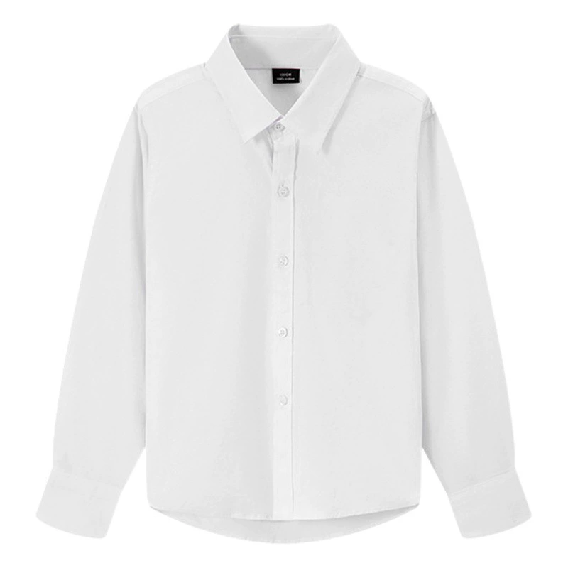 Белая рубашка для мальчиков Белая рубашка Детская белая рубашка