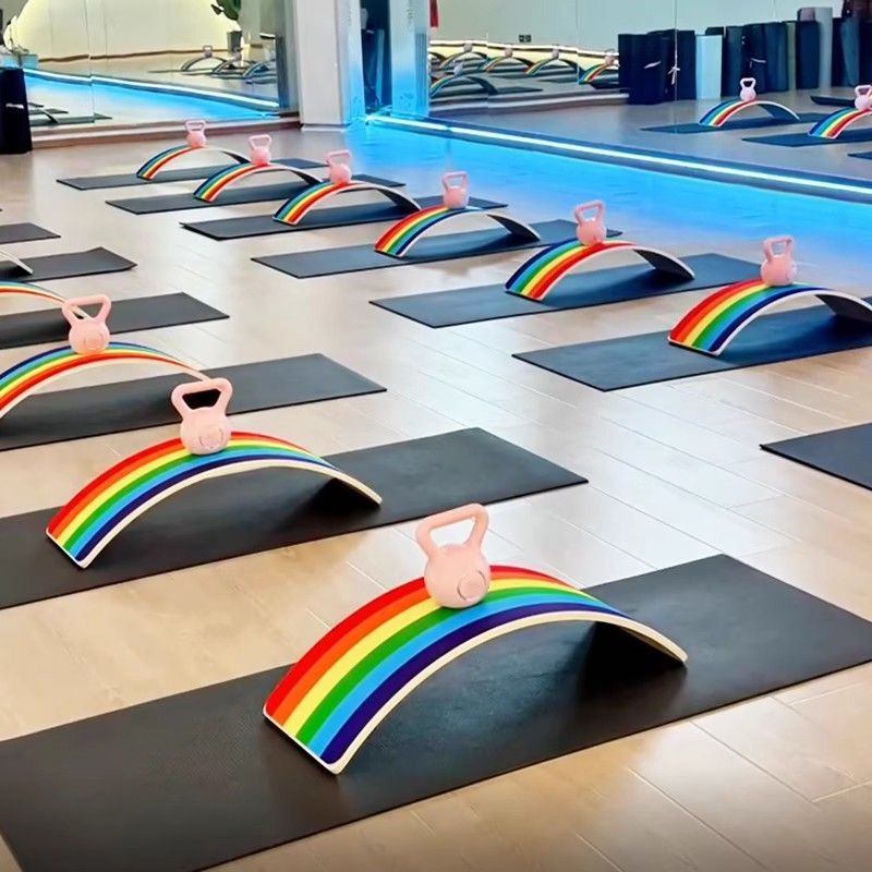 Pilates Rainbow Board Balance Board Adult Core Training Yoga Fitness Smart Seesaw Log Sports Equipment