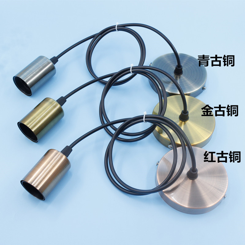 Portalámparas colgante E27 con rosca grande y cable, juego de cable para lámpara colgante, accesorios para lámpara colgante de comedor DIY
