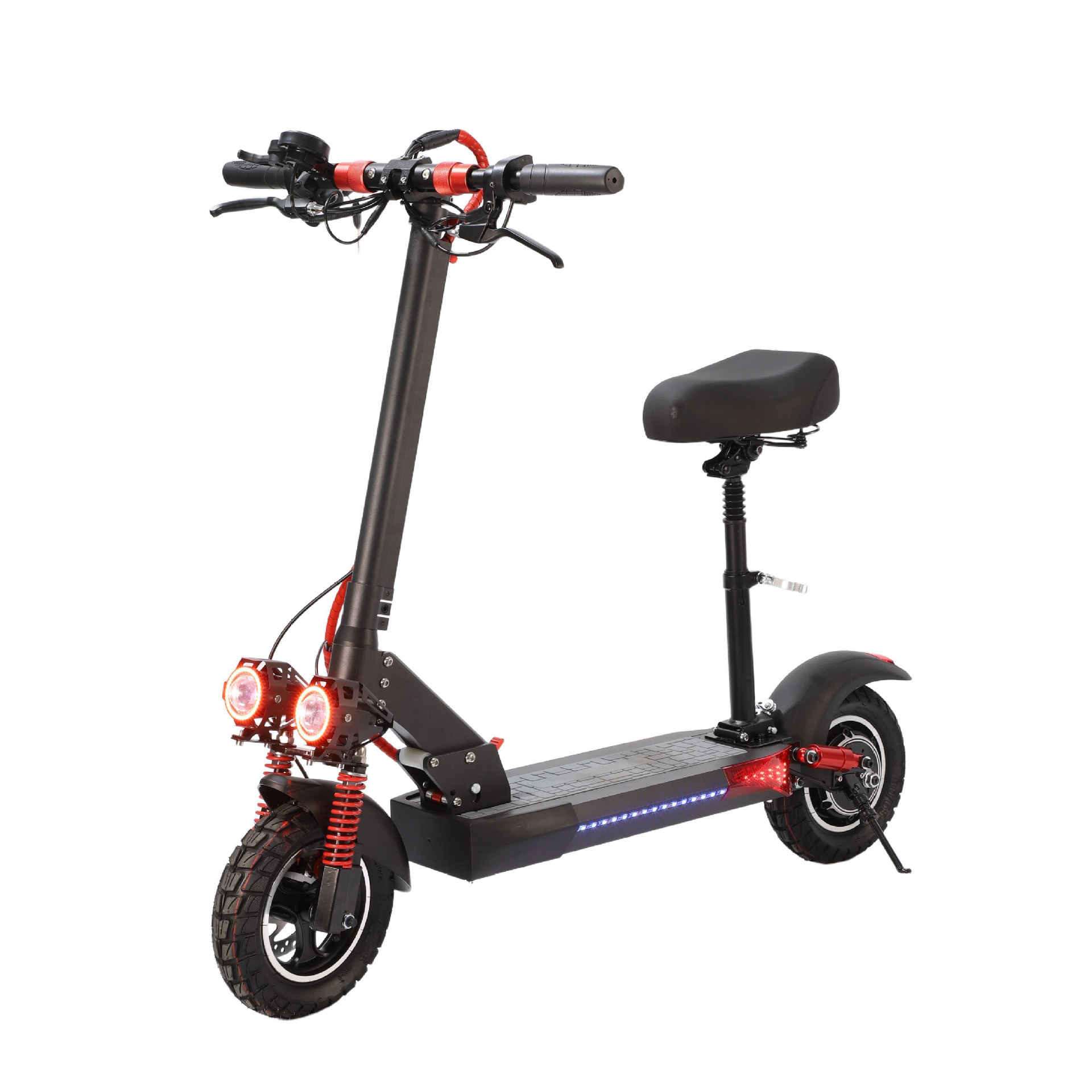 Cross-border shock-absorbing off-road electric scooter, urban outdoor adult electric vehicle, portable foldable scooter wholesale