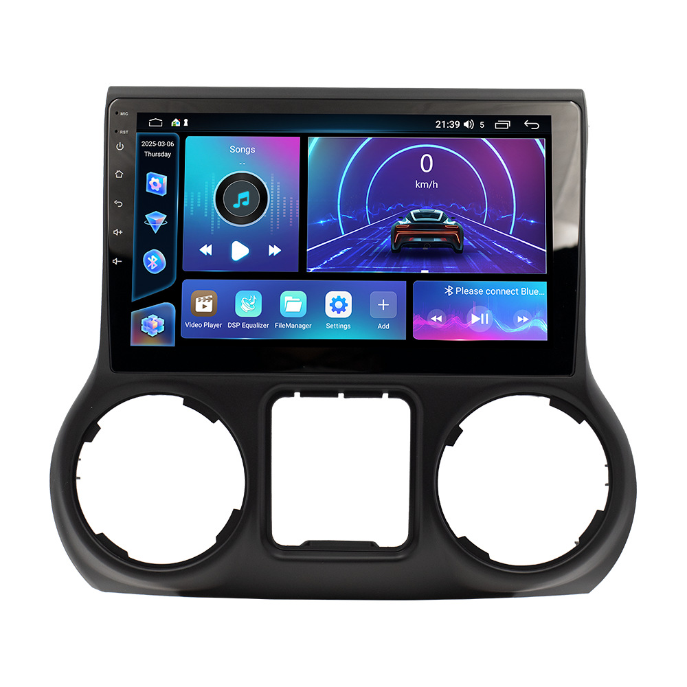 Aplicable a 15 - 17 tipos de Jeep Wrangler Android navegación en coche todo en uno FangYitong cuatro núcleos / motor de ocho núcleos