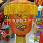 新年春节玫红橘色宫灯