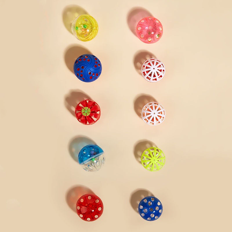 Plastic small bell, toy, makes sounds, pet, can bite, cat