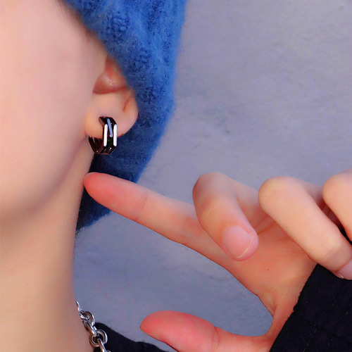 Earrings for men  new trendy ear buckle single ear hoop earrings for women trendy personality men's earrings earrings for men