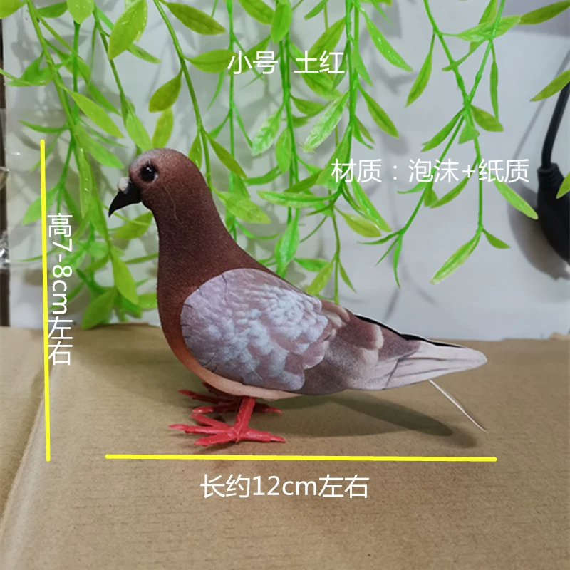 Модельная маленькая серая голубь-кукла Wild Pigeon Flower Pigeon Поддержка фотографии игрушечная реквизит 教学 aid 模拟 птица