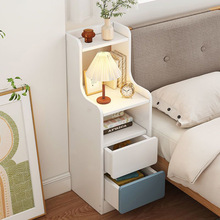 网红超窄床头柜现代简约小型卧室简易收纳柜窄边迷你夹缝柜床边小
