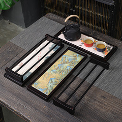 Bamboo absorbent tea cup holder Kung Fu tea set accessories absorbent tea tray cup drying storage rack water cup holder coaster coaster
