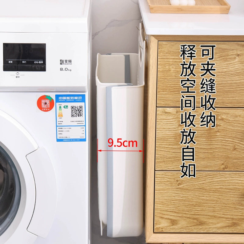 Foldable Laundry Basket — Wall-Mount Storage Basket for Bath, Collapsible Ventilated Design