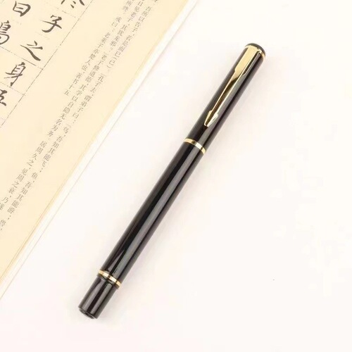 801 ink-refilling and ink-bag pen-style writing pen, beginner's calligraphy copying small regular script pen, portable stainless steel writing pen