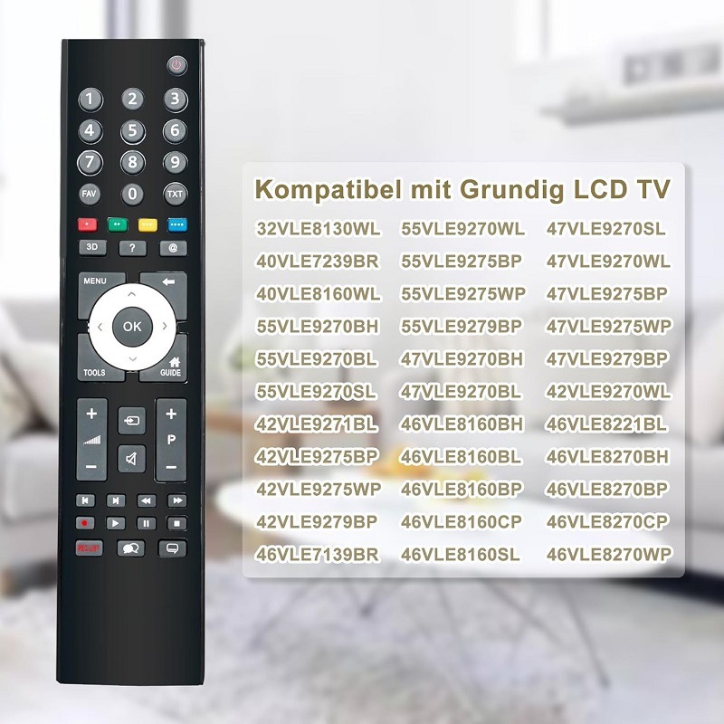 TP7187RはGrundigゲンドルテレビのスマートリモコンrc 3214803 rc 3214801に適用します。|undefined