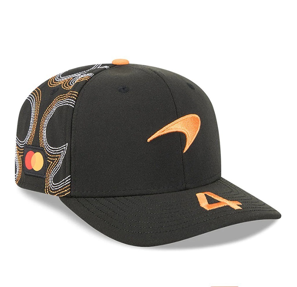 2024 nuevo estilo transfronterizo negro techo duro Red Bull League fan gorra de béisbol sombreado protector solar hombres y mujeres estilo bordado de moda