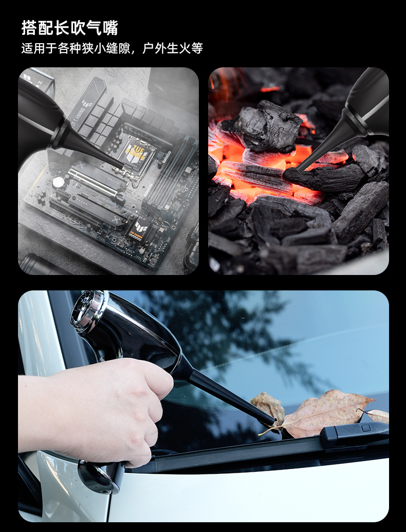 Cross-border wireless car vacuum cleaner, handheld multifunctional desktop cleaner, high-speed wireless compact suction-blowing all-in-one machine
