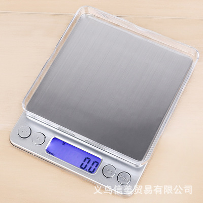 RI2000 Backlight kitchen Baking multi-function food Platform scale Tray 0.01g Jewelry Electronic Scale