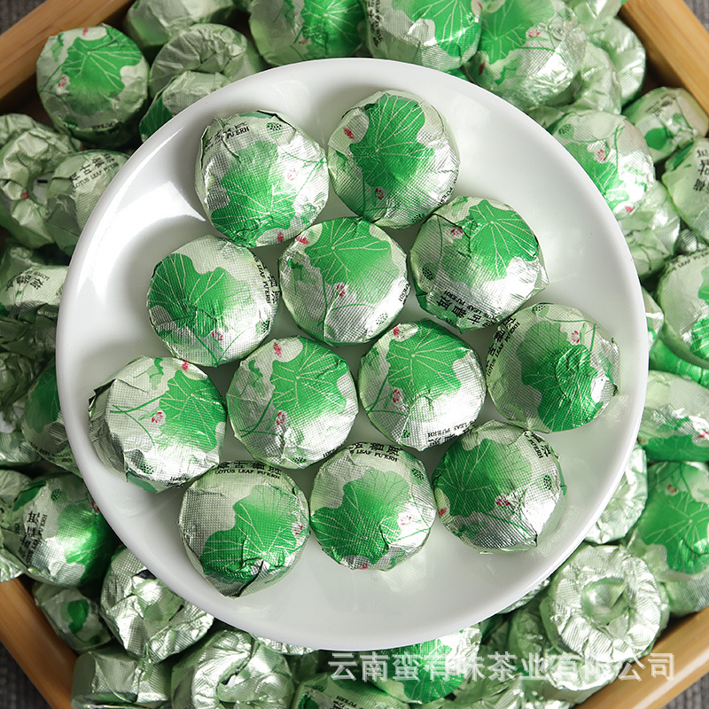 雲南プーアル 2024年 蓮葉プーアル茶（JD） 熟茶 500g 小沱茶 卸売
