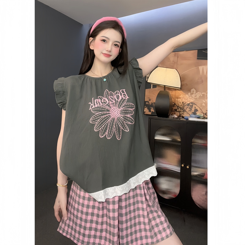 【半袖半ズボン】新しいオリジナルの小さな襟付きパジャマを続けています。|undefined