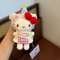 正版kt挂件HelloKitty三丽鸥毛绒公仔玩偶钥匙扣可爱包挂饰礼物|undefined