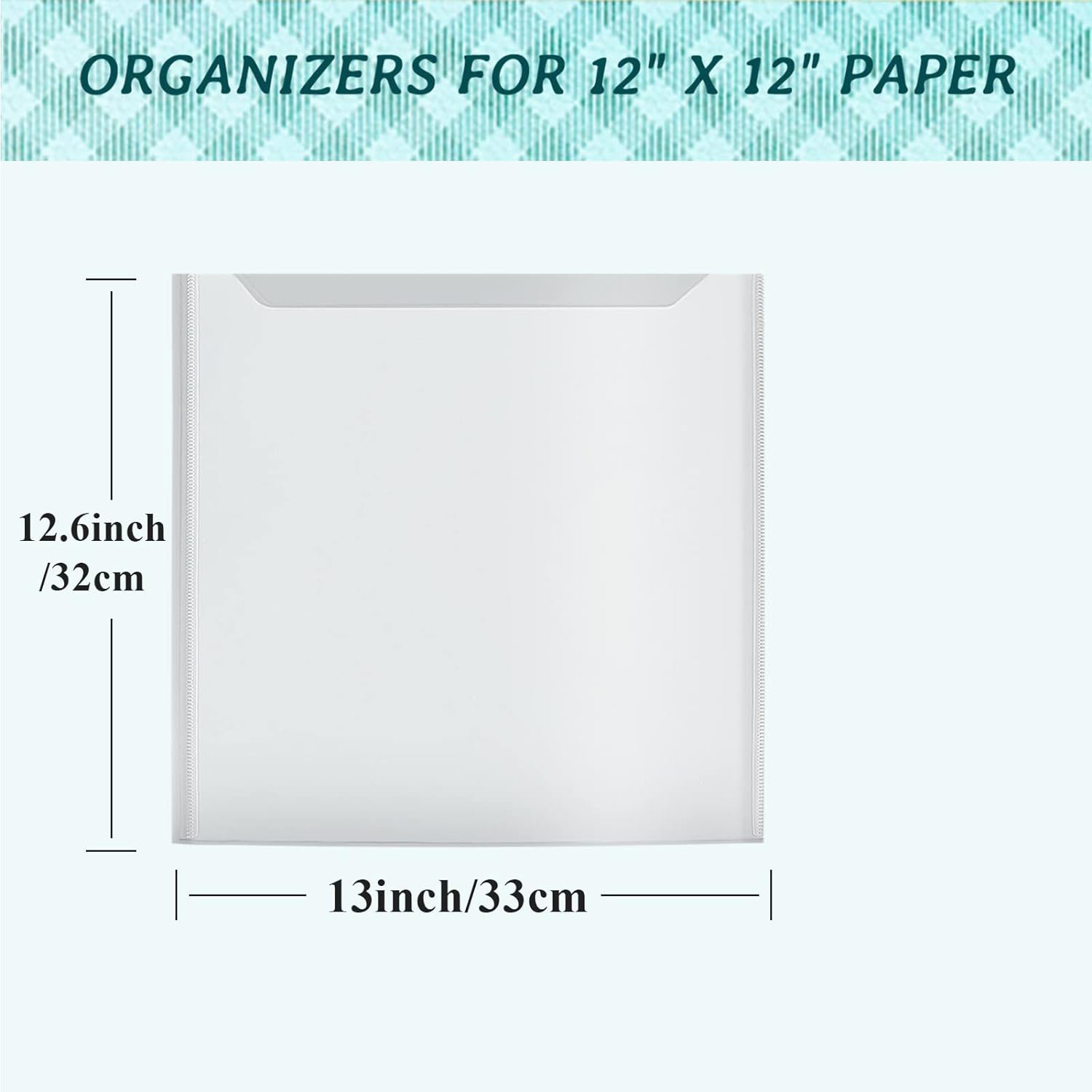 Bolsa de archivo transparente horizontal bolsa de botón PP mini papelería almacenamiento A5 BOLSA DE INFORMACIÓN 32*33cm bolsa de archivo