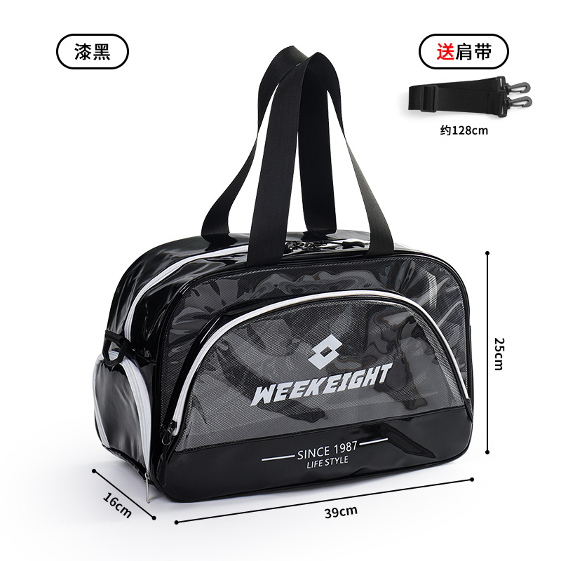 Bolsa de gimnasio de natación de separación seca y húmeda, bolsa de playa portátil, bolsa de almacenamiento de ropa de natación impermeable de gran capacidad, estilo de explosión de vibrato