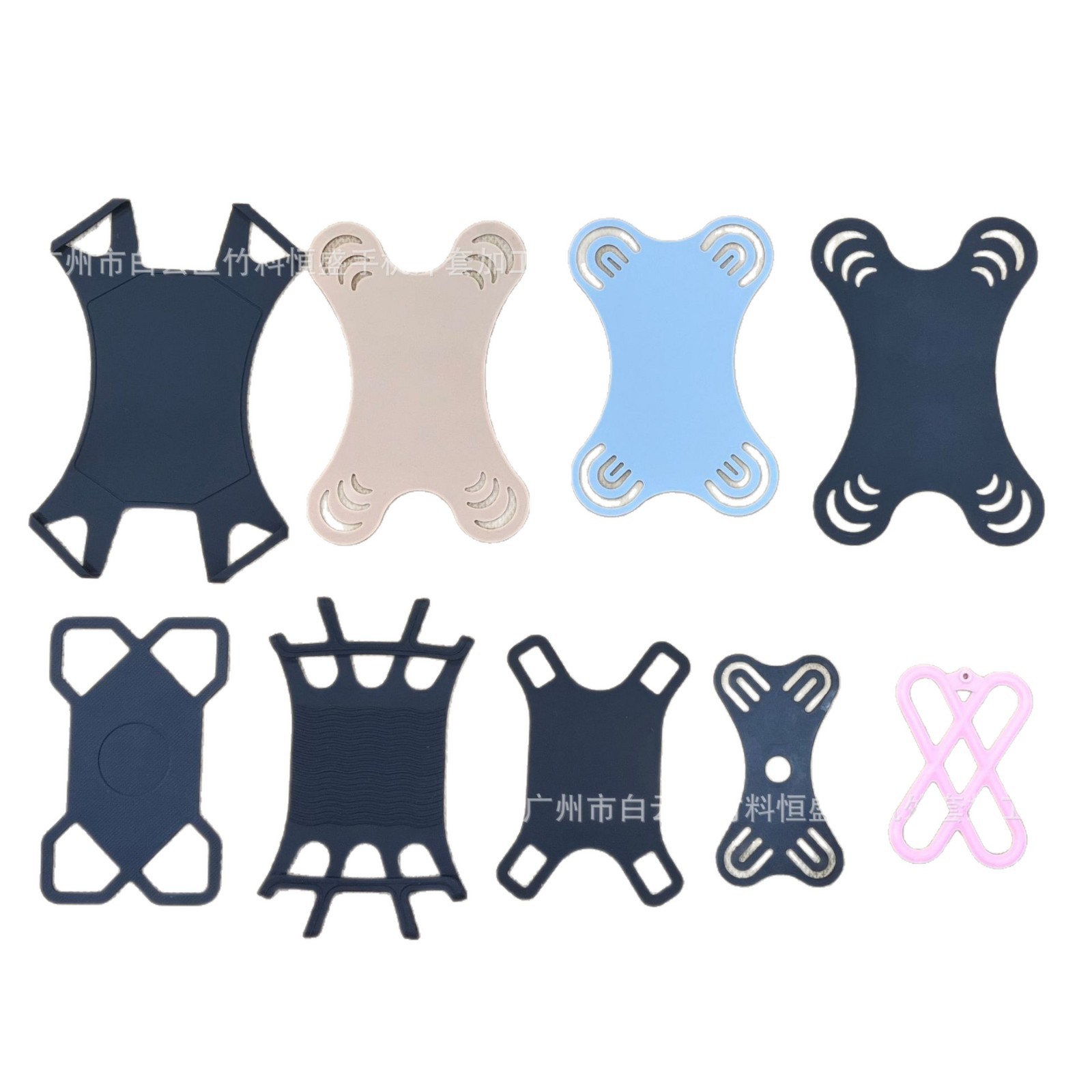 High elastic silicone claw 7-9 inch fixing sleeve universal car flat bracket accessories eight-claw high telescopic performance