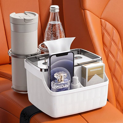 Car tissue box/set: Multifunctional Tissue Box for the - 7th-generation-white-background
