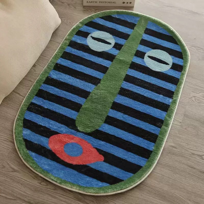 Niche Art Design Soft Carpet Bedroom Bathroom Door Absorbent Carpet Bathroom Foot Mat Temu Cross-Border