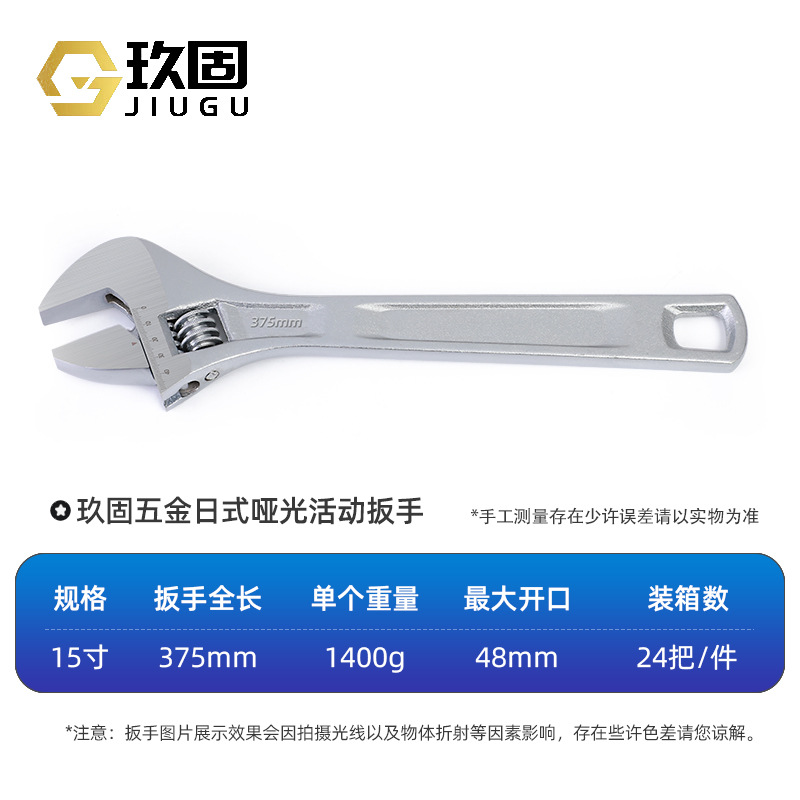 Fabricante al por mayor 45 llave móvil de acero gran apertura placa de llave móvil multifunción