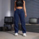 American Cross-border New Foreign Trade Women's Casual High Waist Crane Jeans Flip Pocket Straight Leg Jeans Pants
