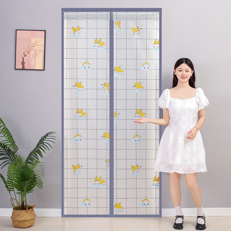 따뜻함과 추위로부터 보호하는 새로운 벨크로 에어컨 도어 커튼, 거실 및 침실 칸막이 커튼, 주방 오일 방지 연기 방지 홈 도어 커튼