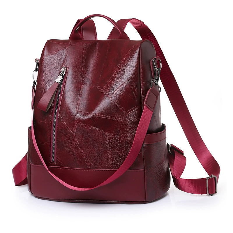 Backpack women’s retro large‑capacity shoulder bag, casual European‑American style, 4 colors