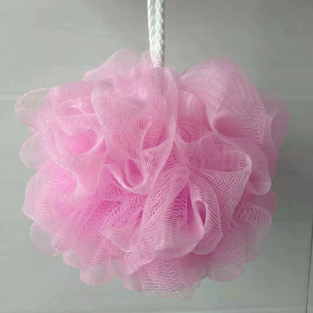 Мочалка-пуф (loofah), мягкая сетка для ванны, прочная, в ассортименте цветов, 10–60 г