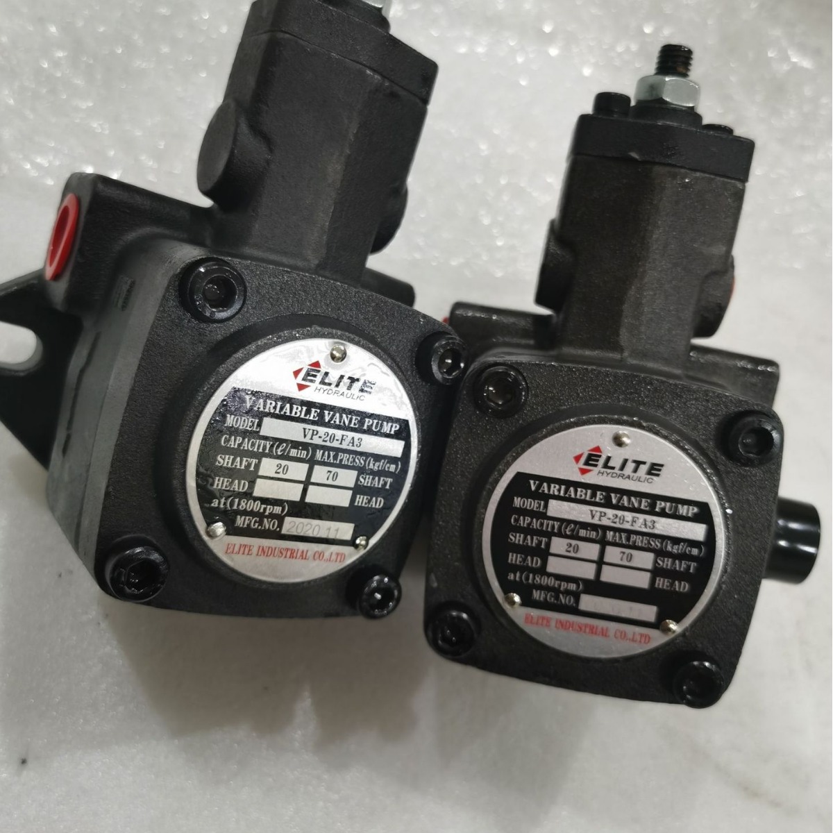 ELITE花健叶片泵VP-20-FA3 低压变量叶片泵 爱利特电机油泵组合