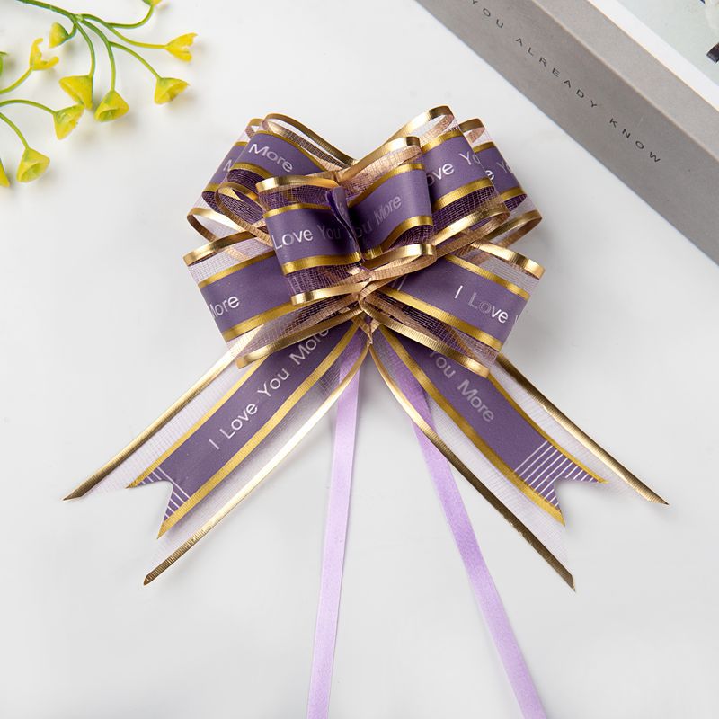 Transfronterizo amazon 30 cinta mediana confesión hilo de nieve arco mano tire flor regalo embalaje carta tire