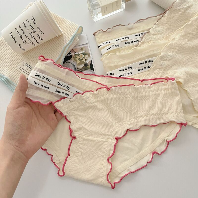 Ness sweet baby ~ new pure wind girl underwear girls cotton crotch skin-friendly breathable sexy waist briefs
