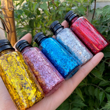 舞台妆爆闪亮片啫喱眼影脸部身体闪亮晶晶化妆演出儿童成人圣诞妆