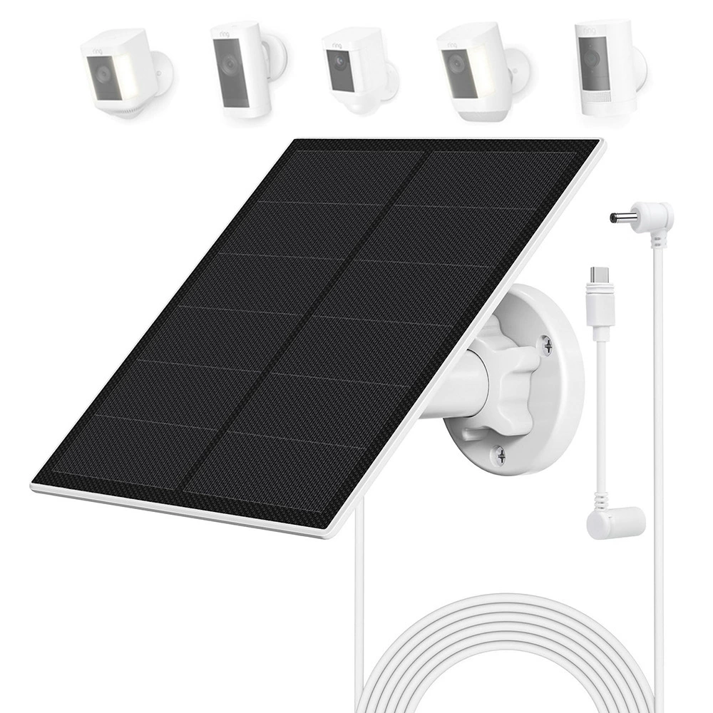 Battery solar-powered, videocamera, photovoltaic charging cable, 5W