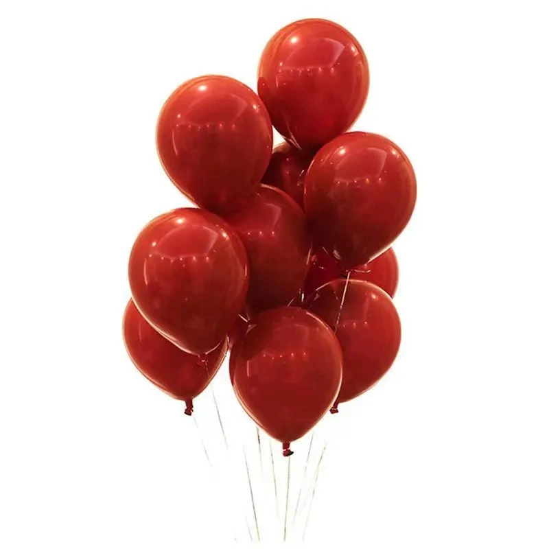 Круглые свадебные шары с символикой счастья, гранатово-красные шары, 10inch украшений для предложения руки и сердца, оформления дня рождения и свадьбы
