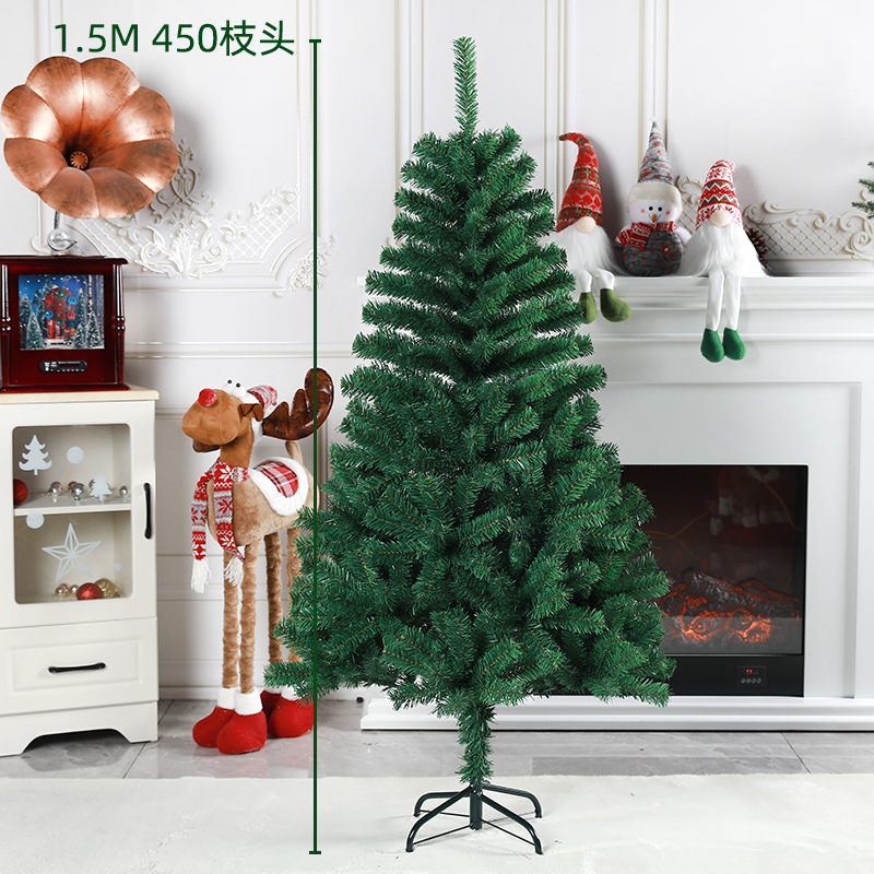 2025 nueva Navidad de tamaño completo pe hogar sala de estar decoración de árbol de Navidad al aire libre decoraciones al por mayor