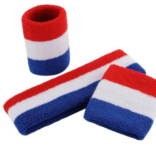Sports protective set, colorful cotton sweat-absorbent towel, high elasticity men's and women's sports fitness wrist guards with patterns