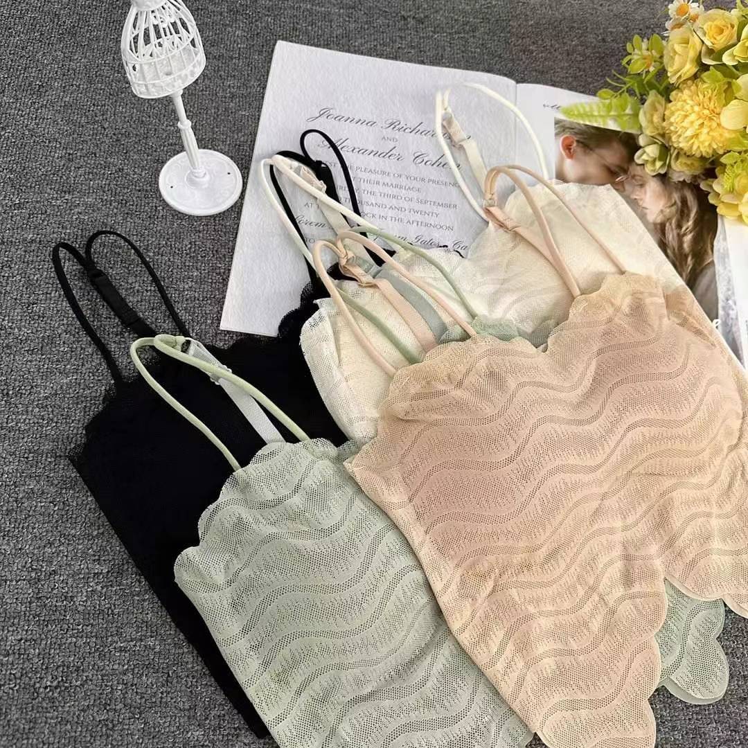 Nuevo algodón de látex sin marcas de alta calidad, chaleco de mujer sin anillo de acero, bra de yoga, ropa interior deportiva, mujer al por mayor