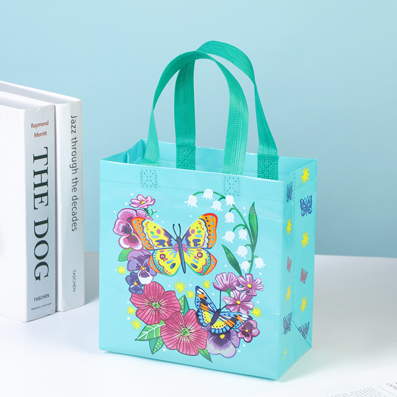 녹색 나비; 22*23*11cm; 컬러 인쇄 적층 부직포