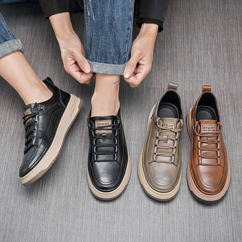 Comfortable Leather Men's Formal Shoes For Work And Casual Wear_voghion.com